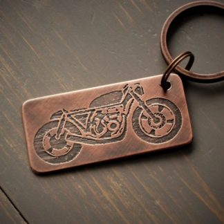 cafe racer keychain